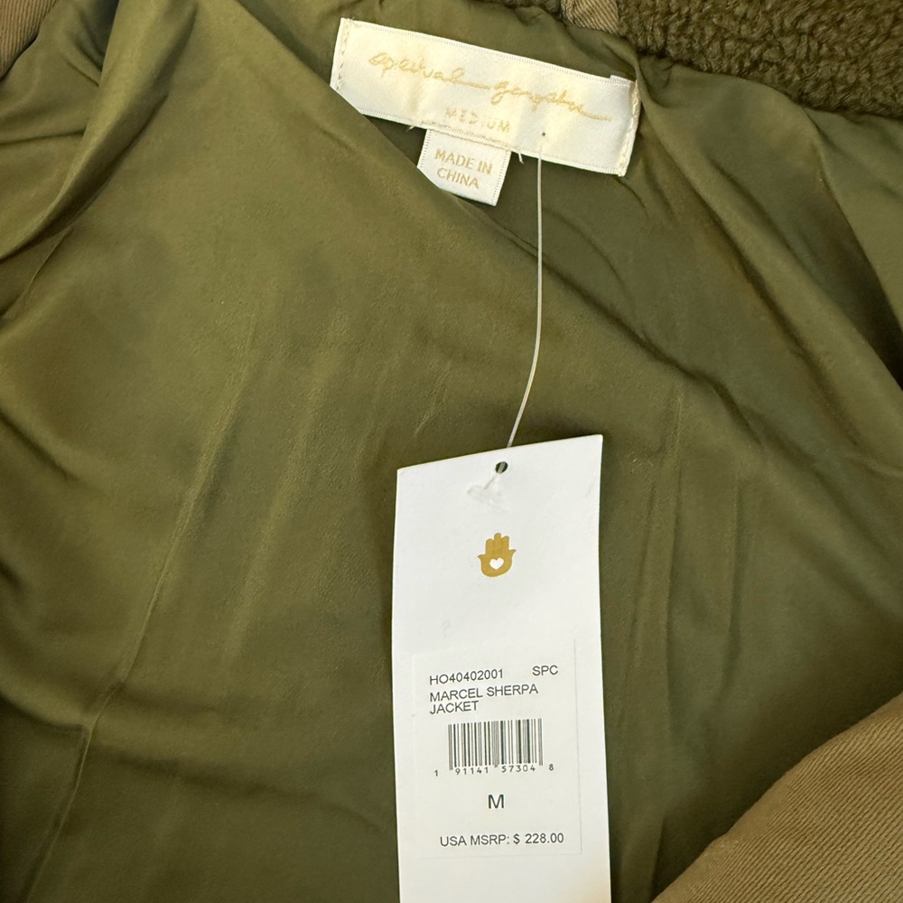 Spiritual Gangster Marcel Sherpa Jacket New With Tags - Picture 2 of 6